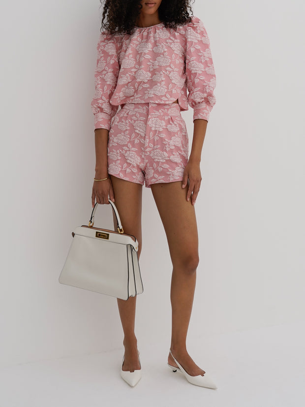 Alex Premium Jacquard Shorts | Pink