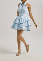 Cassella Tiered Elevate Dress | Blue/Navy