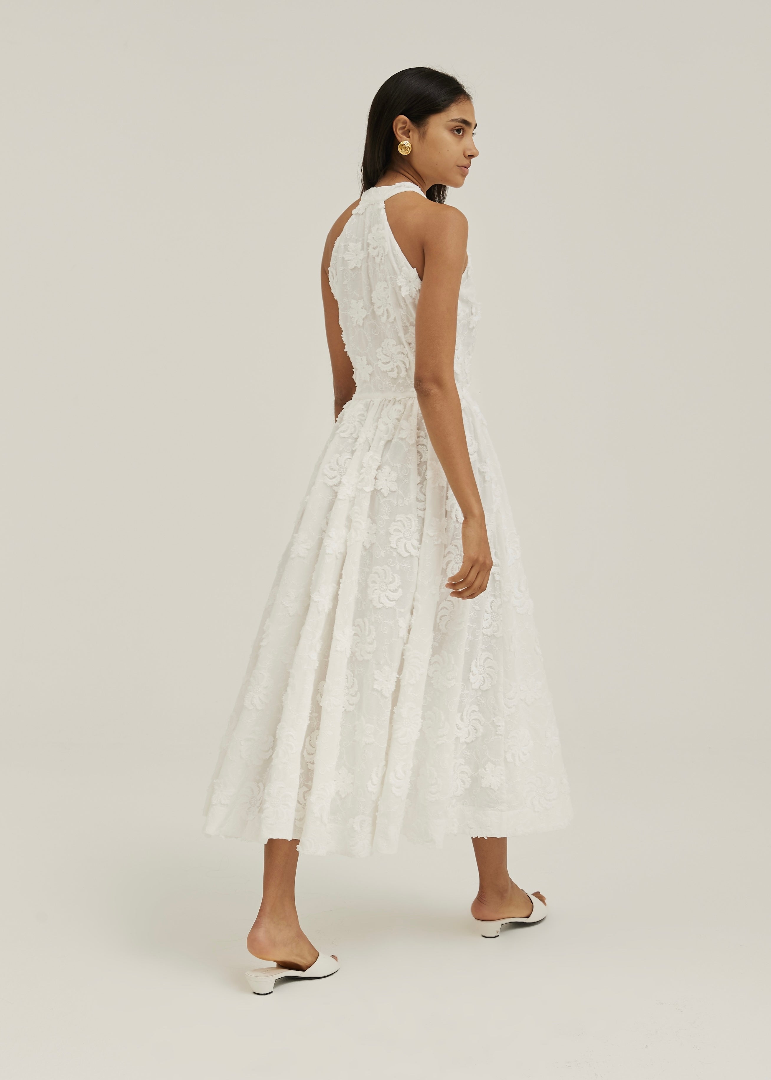 Allessia Floral Day Dress | White