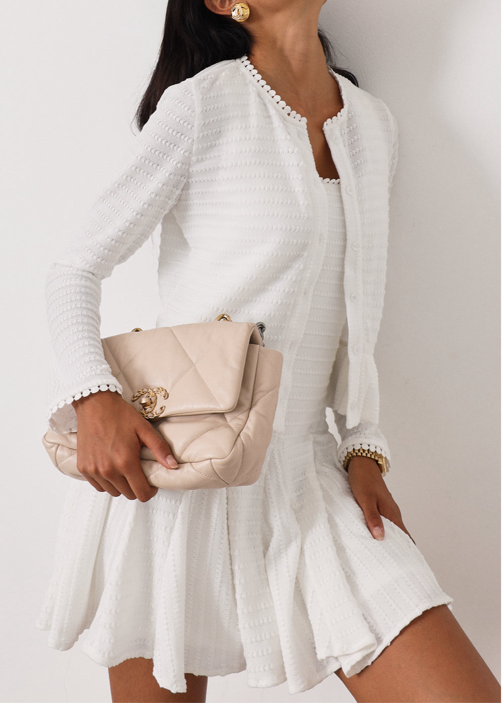 Camille Knitted Summer Cardigan |  White