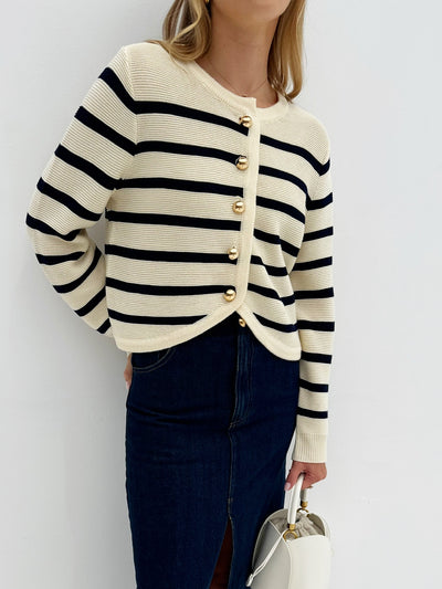 Women's Stripe Cardigan