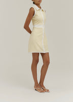 Andie Resort Sundress | Lemon/White