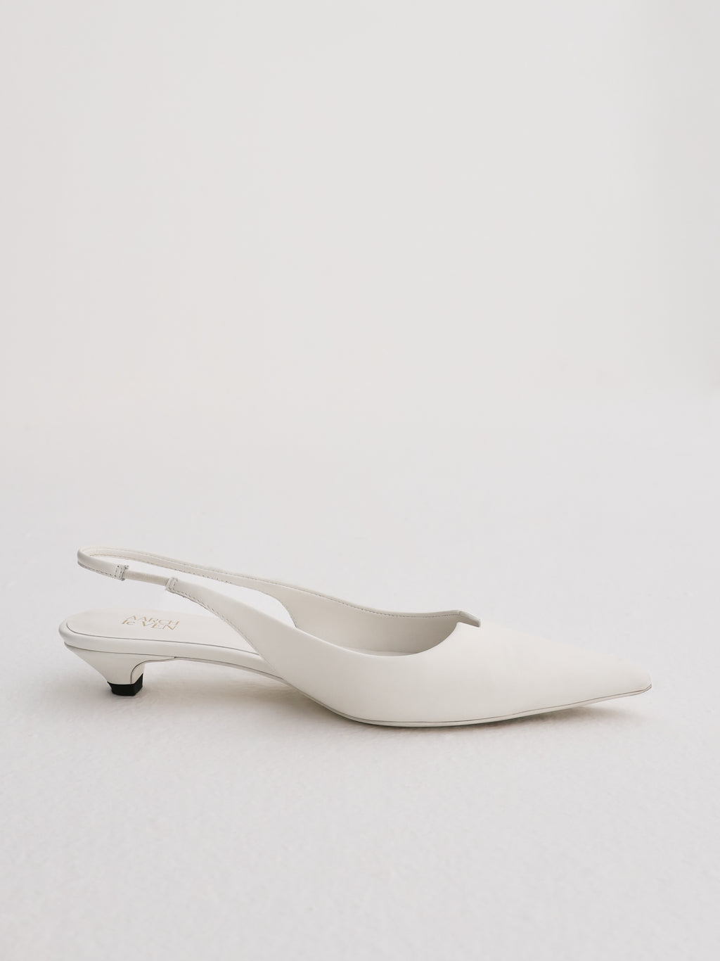 Giulia ALV Leather Sling Back Pumps | White