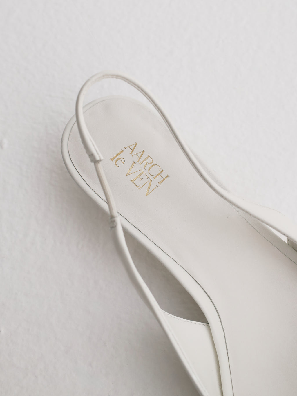 Giulia ALV Leather Sling Back Pumps | White