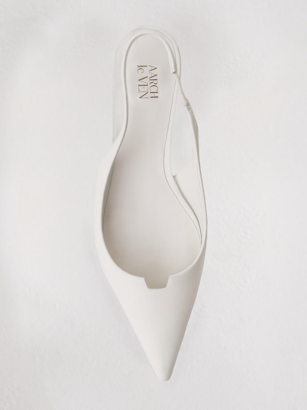 Giulia ALV Leather Sling Back Pumps | White