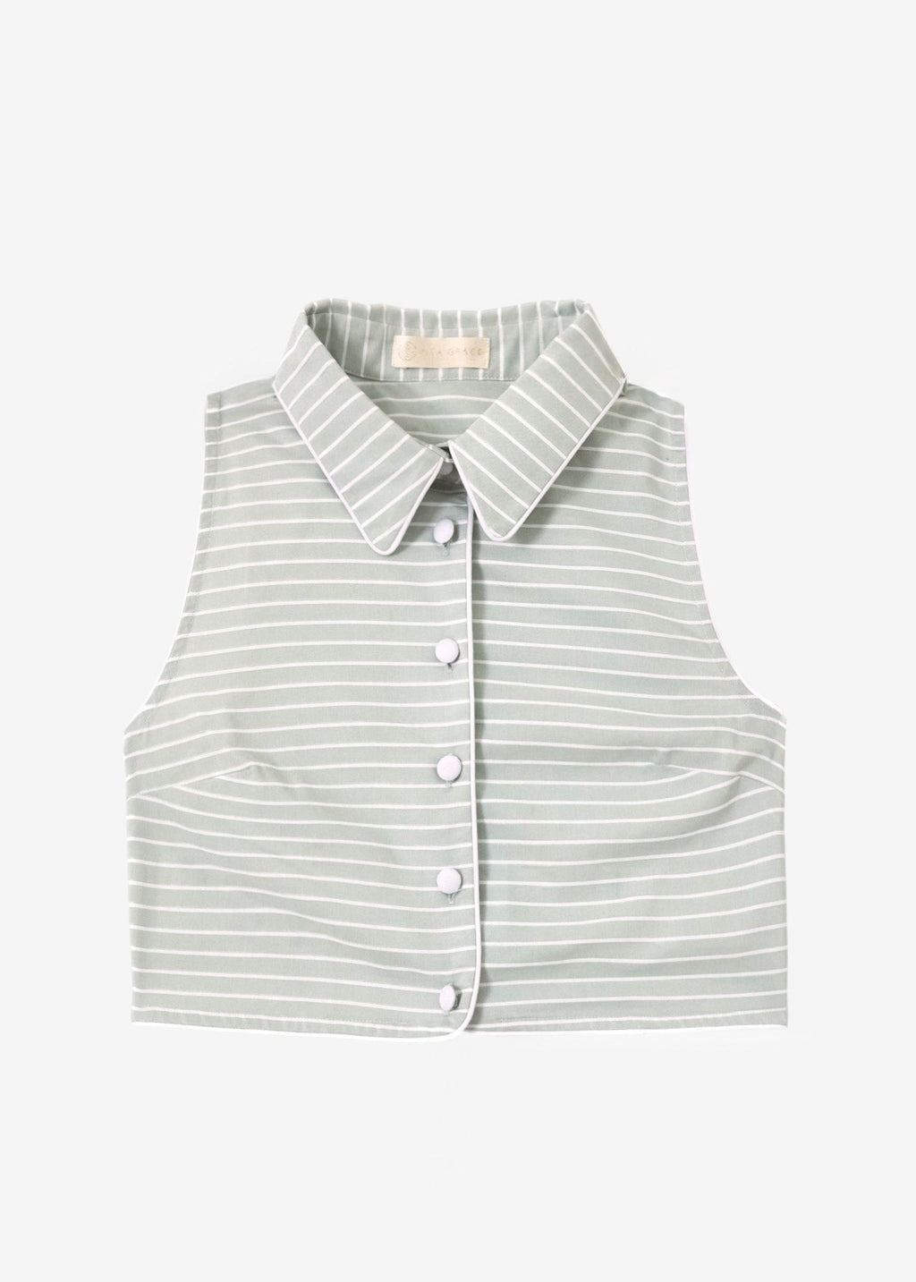 Karra Stripe Summer Shirt | Pistachio/White