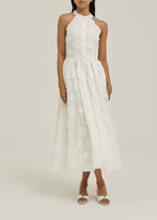 Allessia Floral Day Dress | White