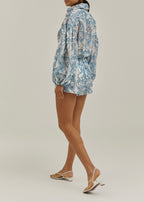 Estella Embroidered Blouse | Blue
