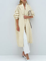 Cream Oversized Maxi Cardigan