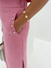 Pearl Button Skirt