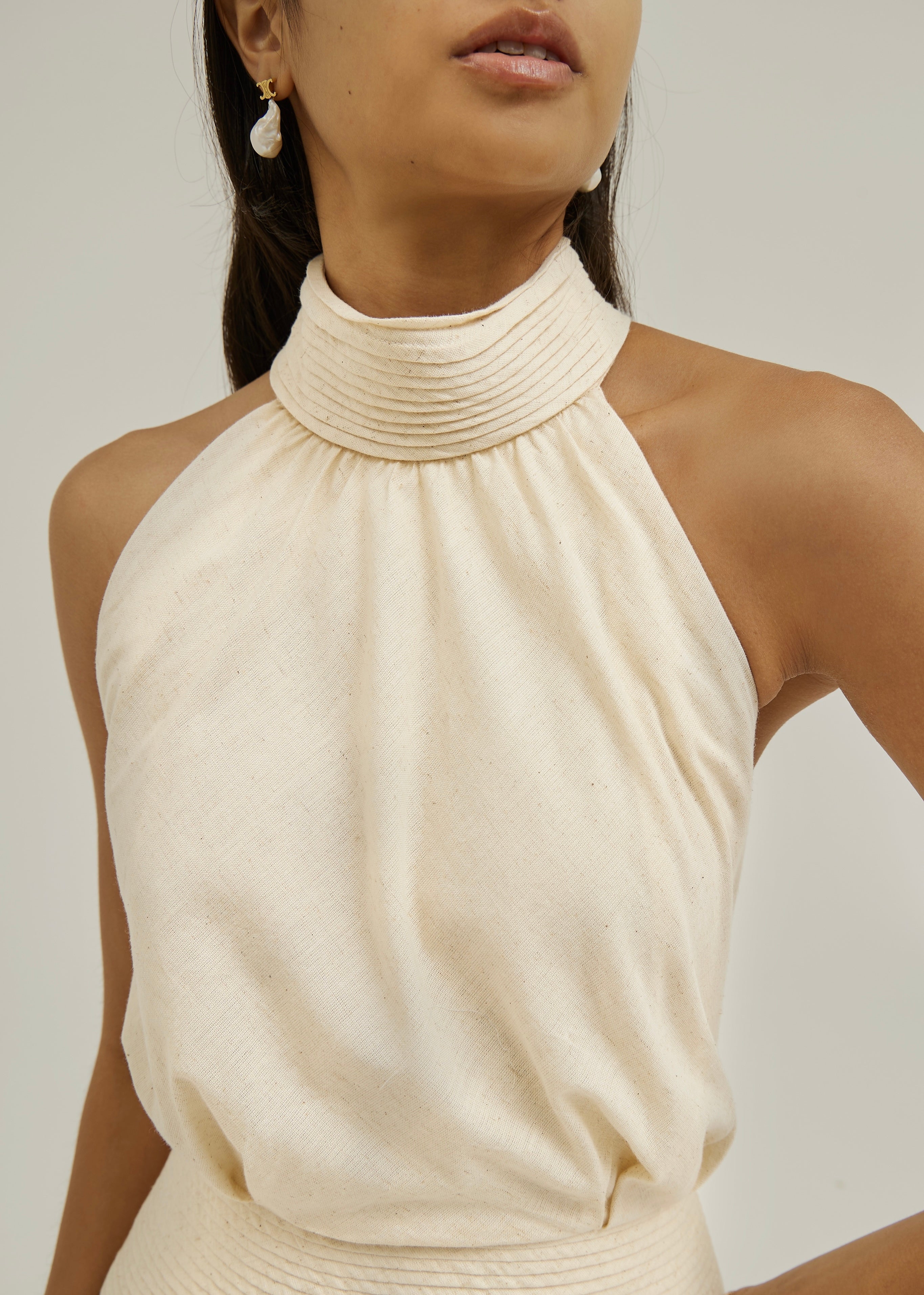 Alianna Linen Elevate Resort Dress | Sand