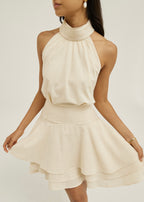 Alianna Linen Elevate Resort Dress | Sand