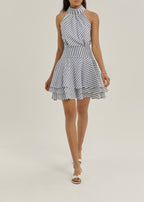 Alianna Striped Elevate Dress | Blue/White