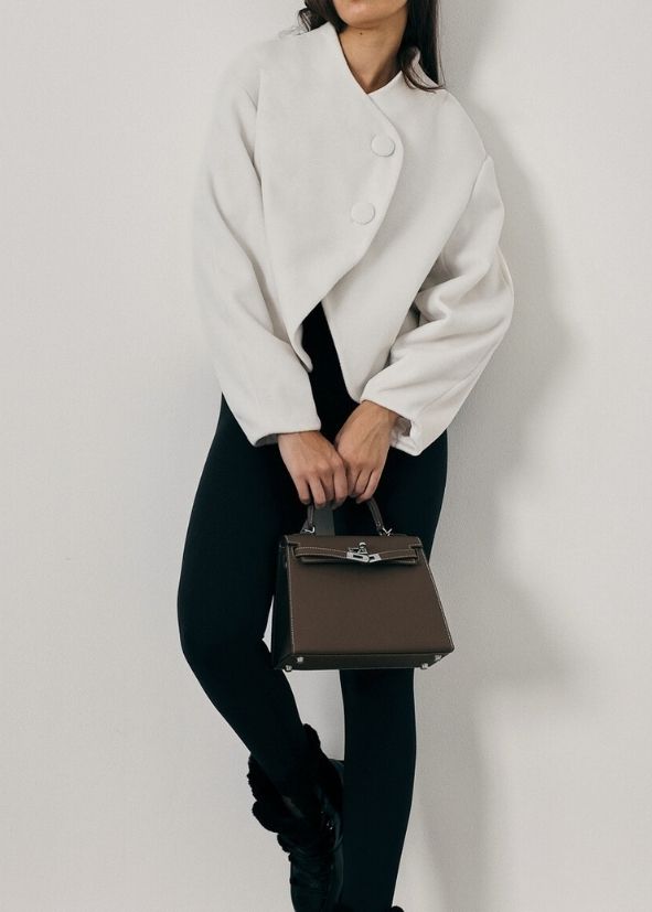 Amber Oversize Wool Jacket | Cream