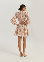 Anna Floral & Lace Elevate Dress | Pink