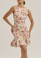 Anna Floral Button Up Dress | Pink