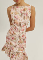 Anna Floral Button Up Dress | Pink