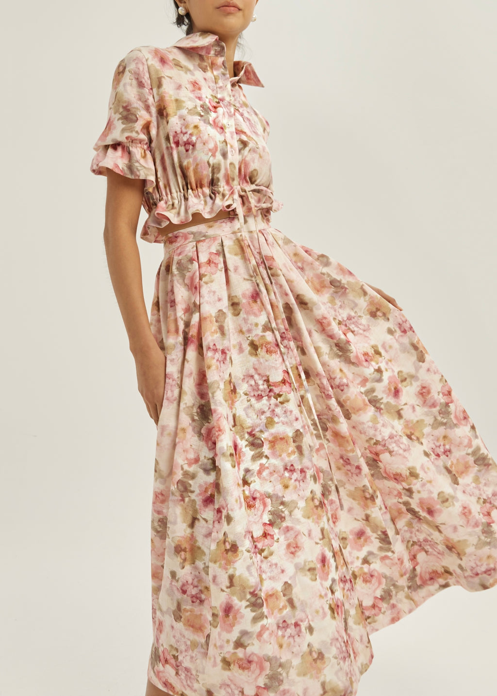 Anna Floral Dream Skirt | Pink