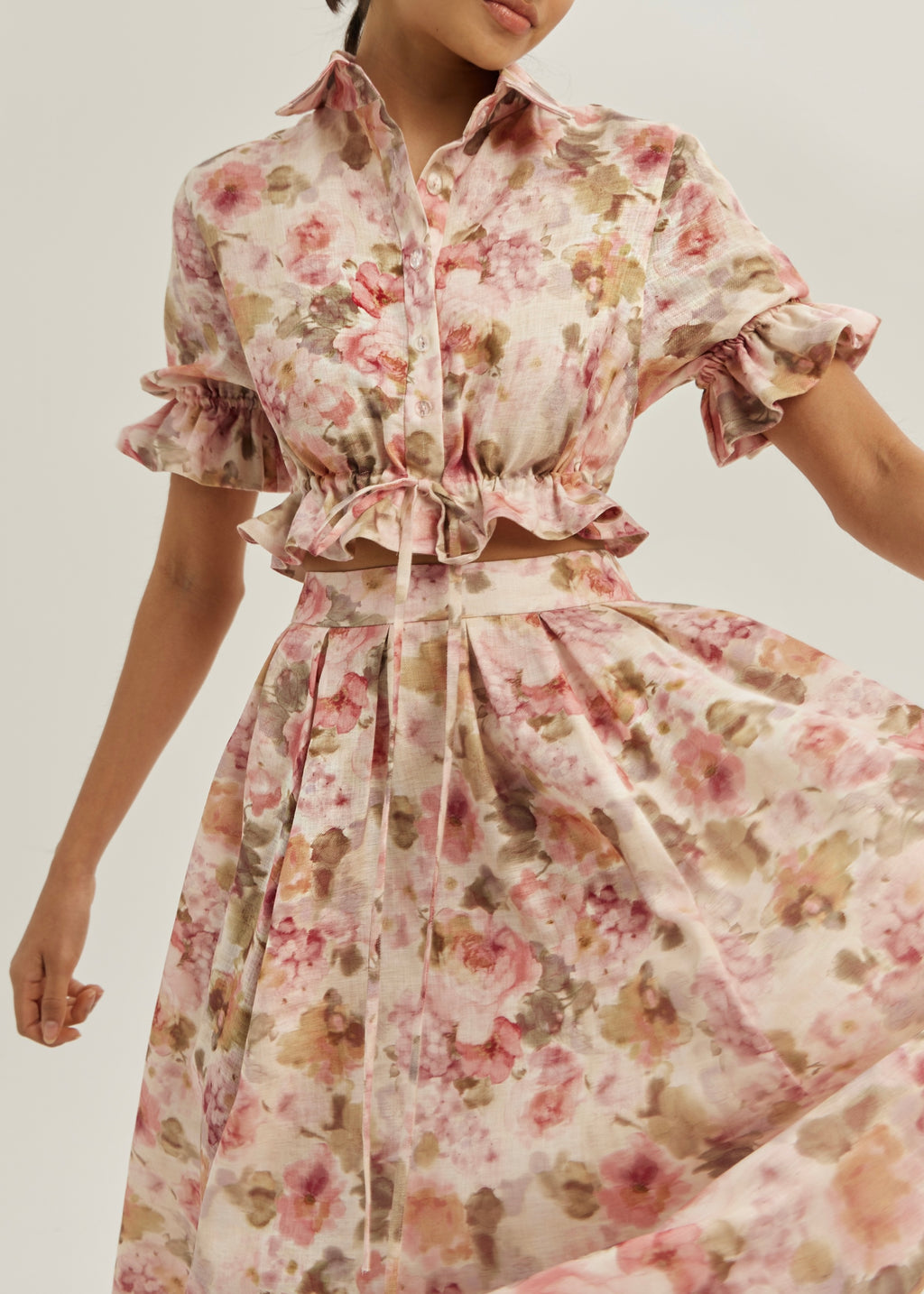 Anna Floral Dream Skirt | Pink