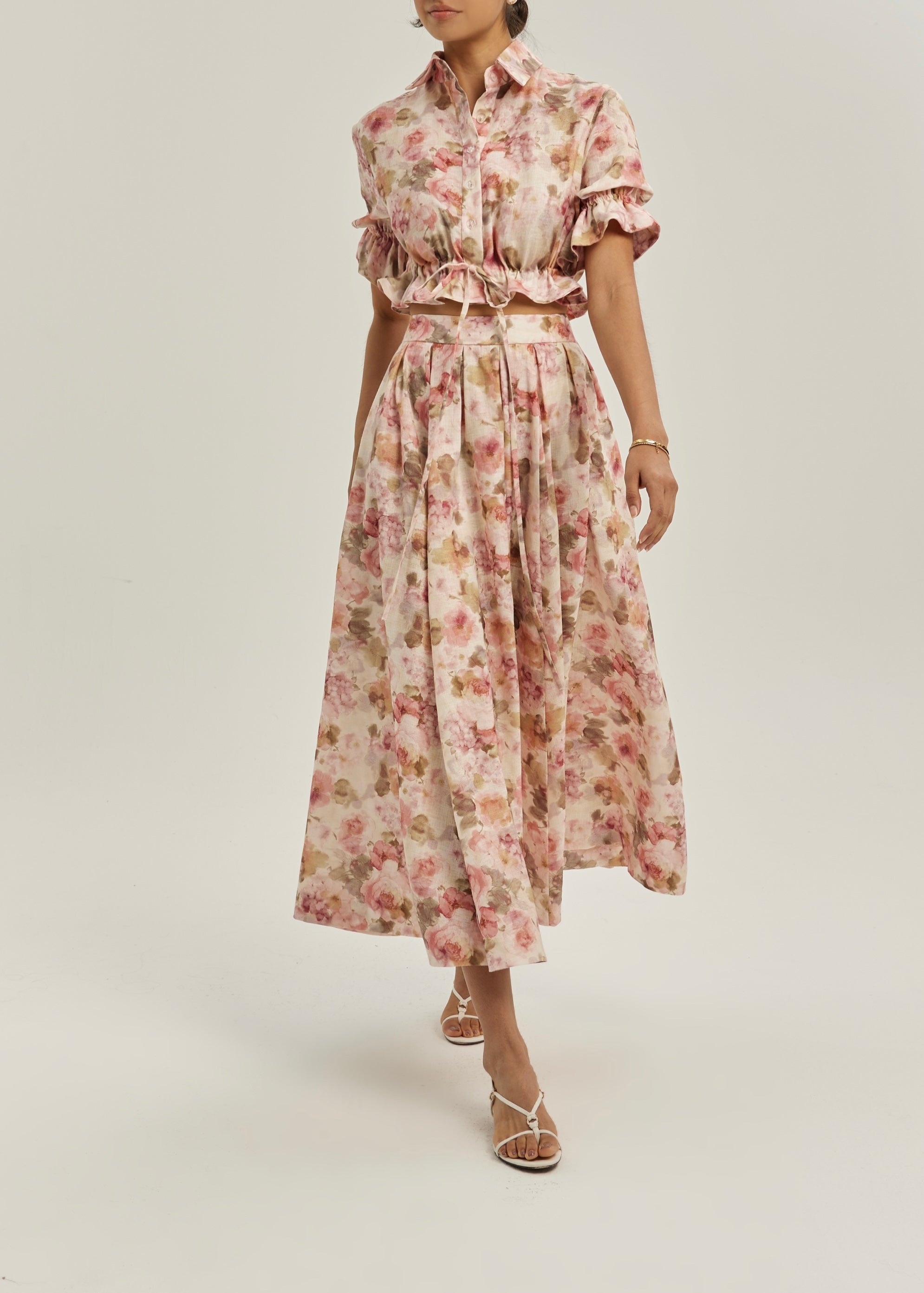 Anna Floral Dream Skirt | Pink