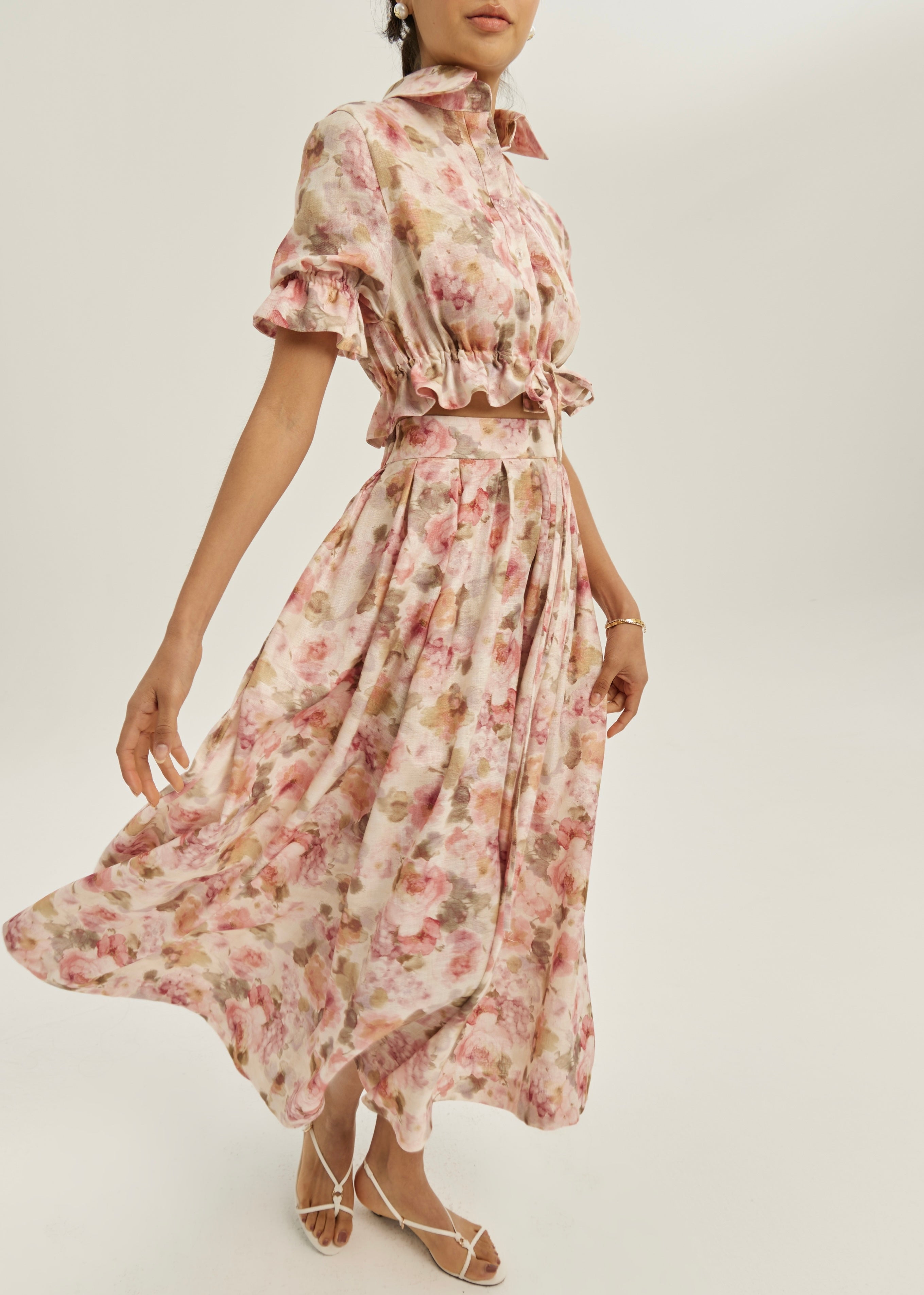 Anna Floral Dream Skirt | Pink
