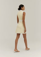 Andie Resort Sundress | Lemon/White