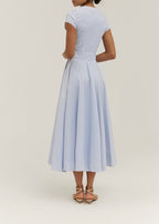 Leilani Stripe Dream Dress | Pastel Blue