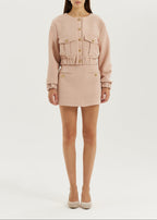Callie Bomber Jacket | Dusky Pink