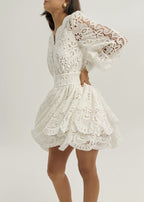 Camille Cutwork Dream Dress | White