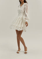 Camille Cutwork Dream Dress | White