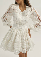 Camille Cutwork Dream Dress | White