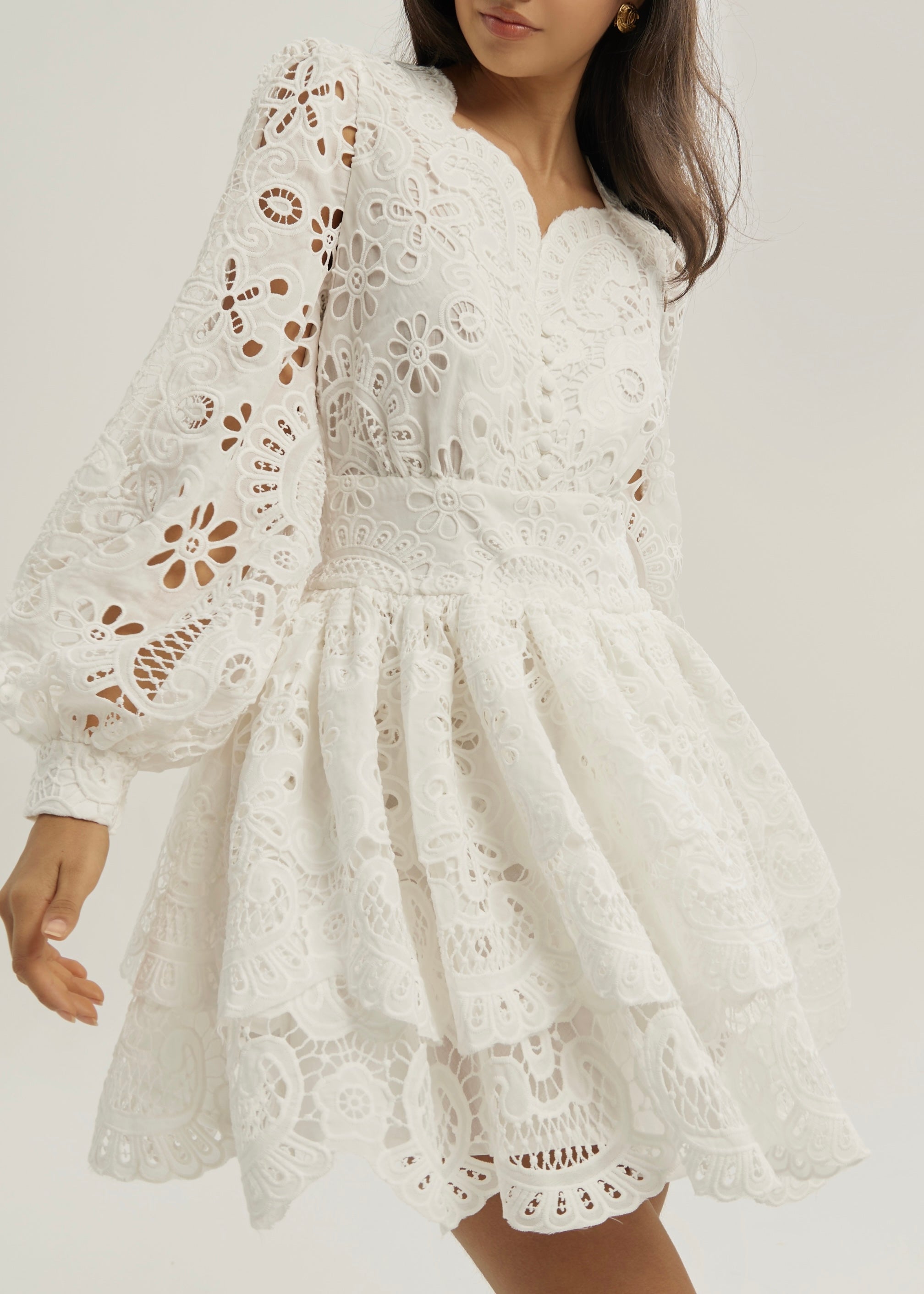Camille Cutwork Dream Dress | White