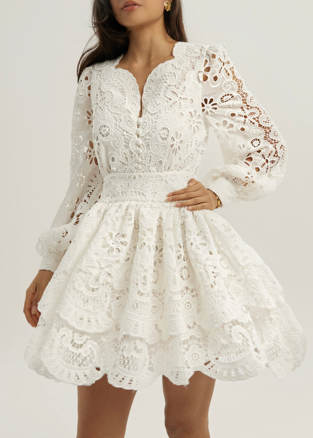 Camille Cutwork Dream Dress | White