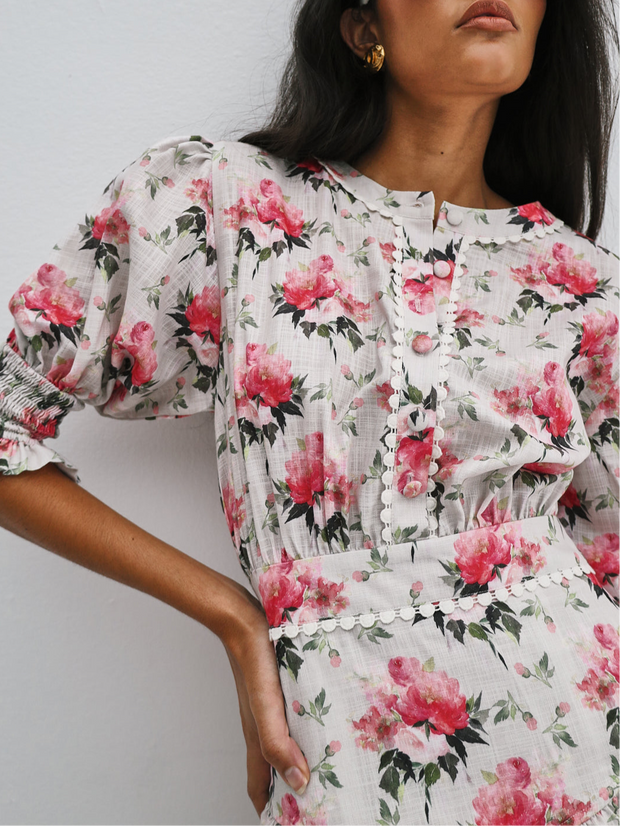 Emilia Floral Day Dress | Multi