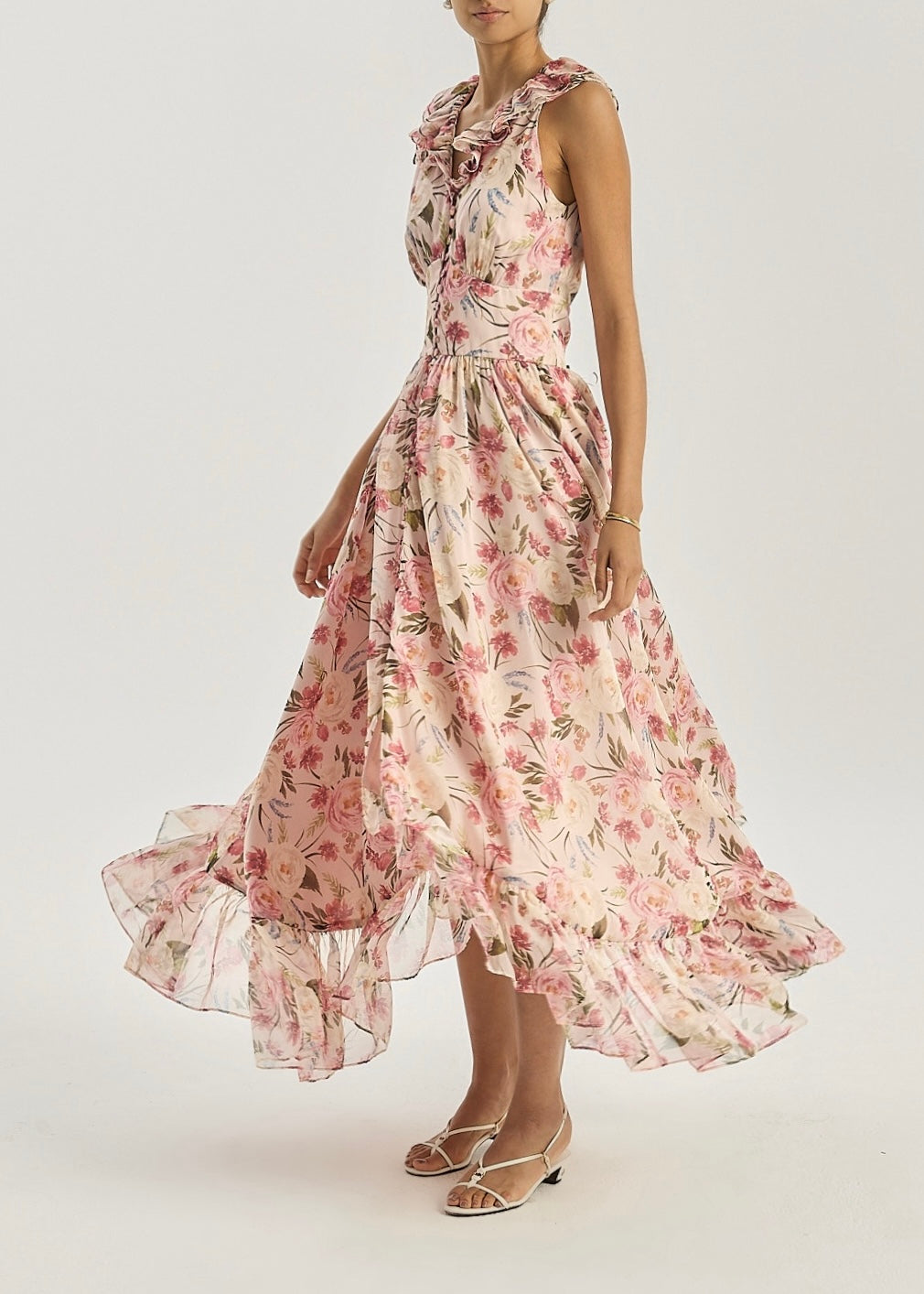 Charmaine Floral Maxi Dress | Pink Mix