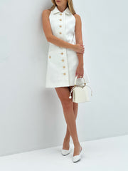 Jackie O Timeless Mini Dress | White 