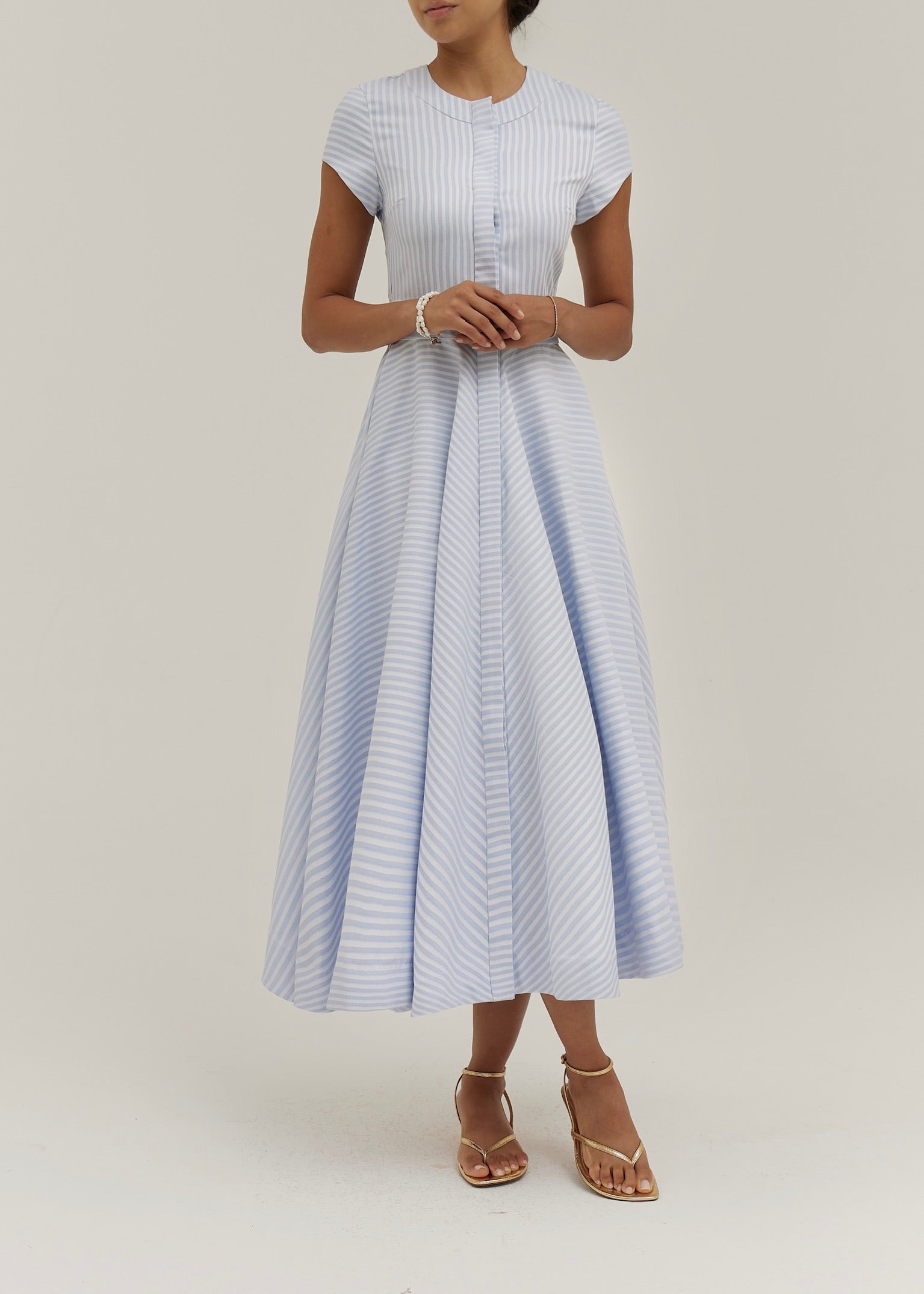 Leilani Stripe Dream Dress | Pastel Blue
