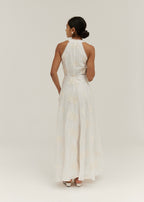 Sophia Sleeveless Icon Elegance Midi/Maxi Dress | Ivory