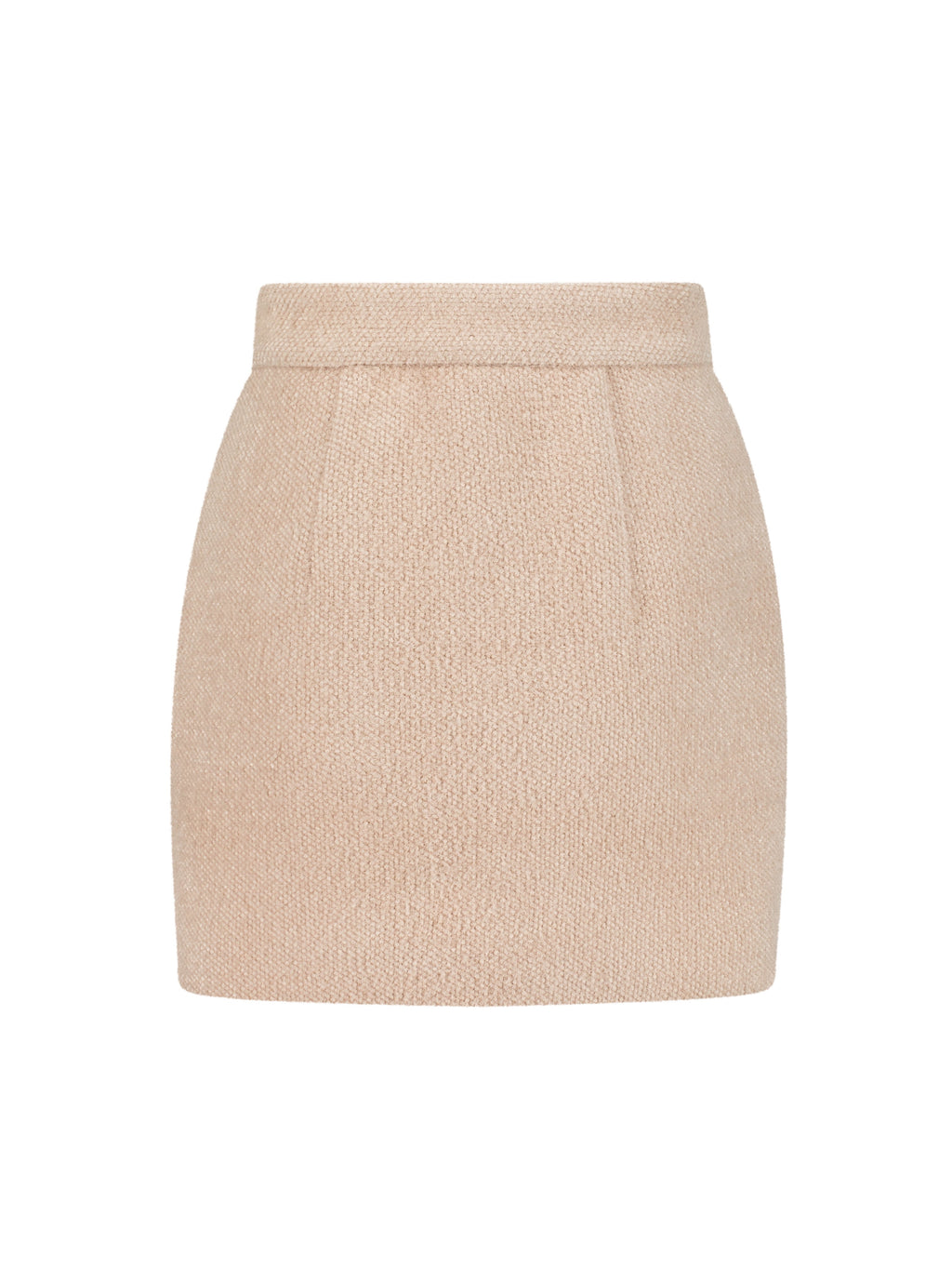 Eyla Plush Pearl Button Luxe Skirt | Powder Blush