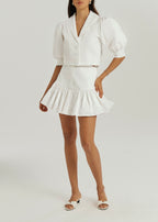 Fern Cotton & Cutwork Blouse | White