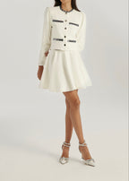 Erica Sequin Jacket | White