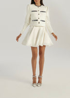 Erica Sequin Jacket | White