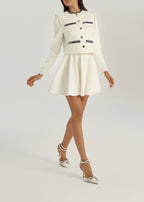 Erica Sequin Jacket | White