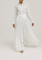 Palm Beach Applique Dream Skirt | White