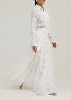 Palm Beach Applique Dream Skirt | White