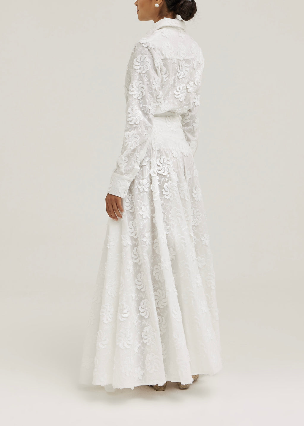 Palm Beach Applique Dream Skirt | White