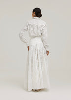 Palm Beach Applique Shirt | White