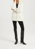 Renna Knitted Cardigan Coat | Ivory