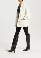 Renna Knitted Cardigan Coat | Ivory