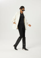 Renna Knitted Cardigan Coat | Ivory